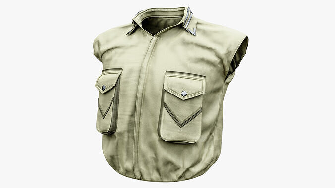 Fishing Vest Low-poly 3D model