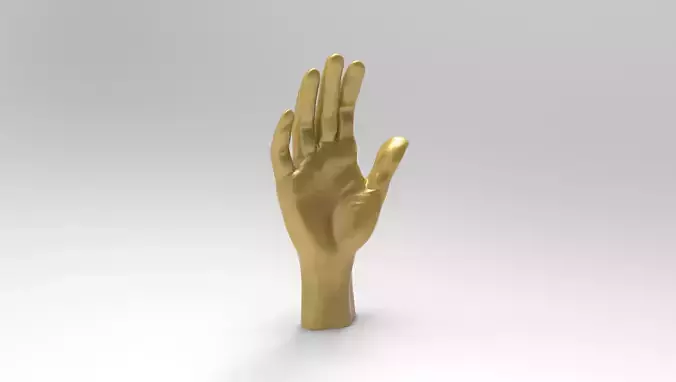  Low Poly 3D Human Hand High Precision CAD Model