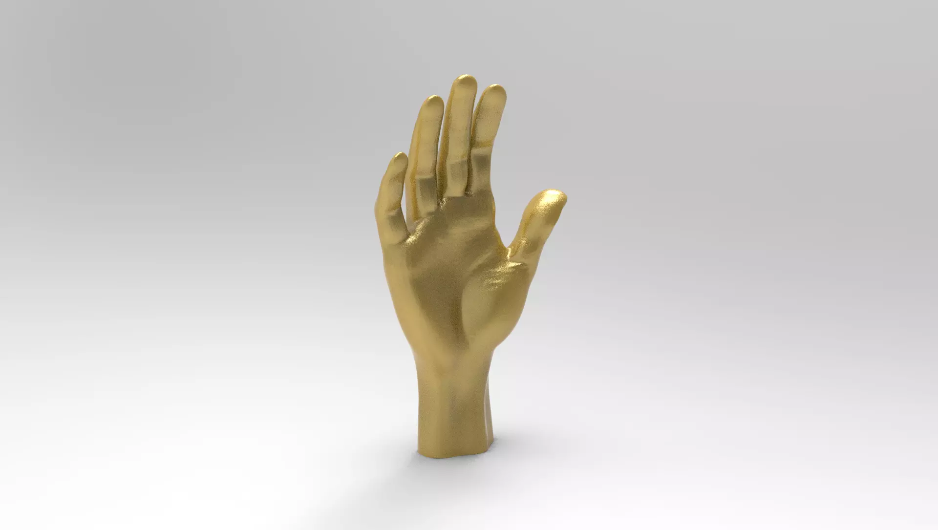 Low Poly 3D Human Hand High Precision CAD Model Low-poly 3D model_0