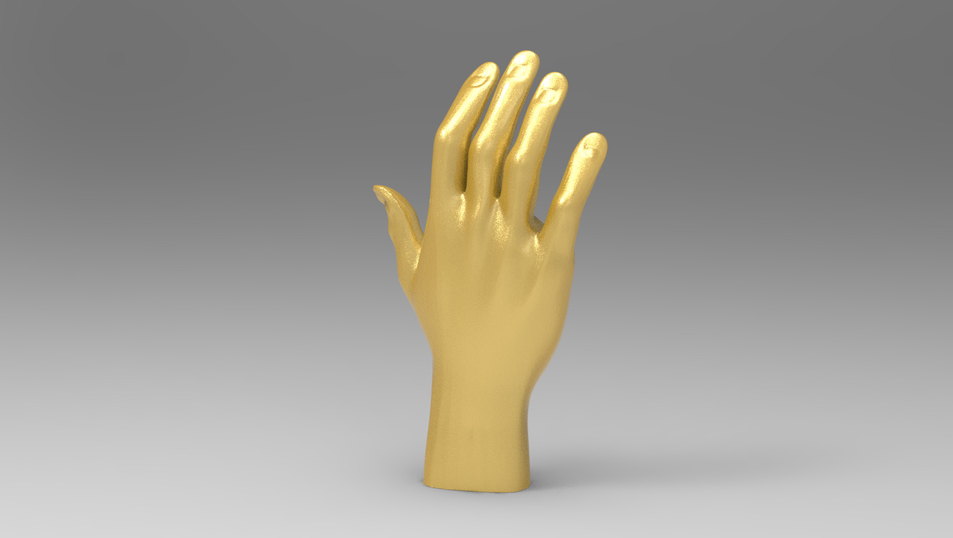 Low Poly 3D Human Hand High Precision CAD Model Low-poly 3D model_1