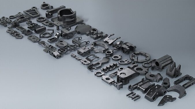 Kitbash hardsurface mini pack automatic  VOL7 3D model