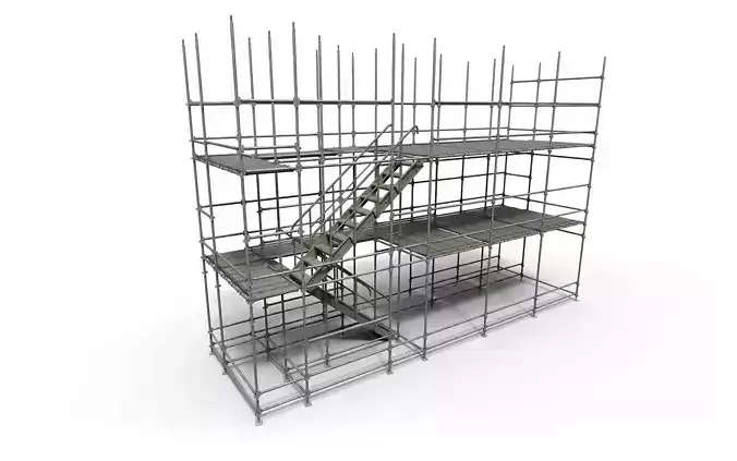 Scaffolding Low-poly 3D model
