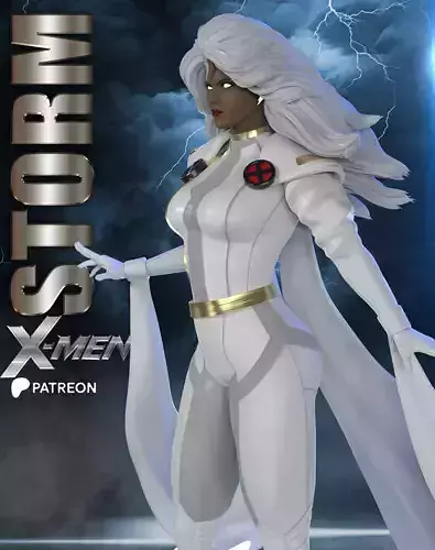 STORM STL FILE XMEN PROJECT 3D print model