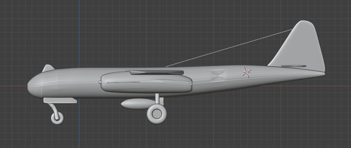 Ar 234 Free low-poly 3D model_1