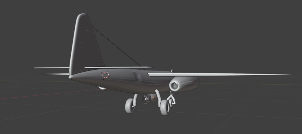 Ar 234 Free low-poly 3D model_4