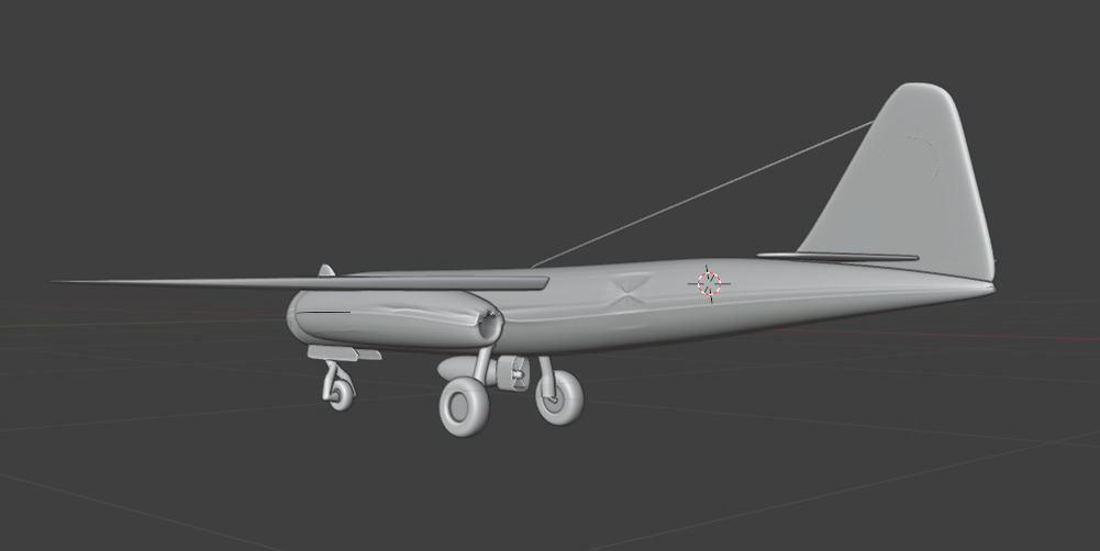 Ar 234 Free low-poly 3D model_2