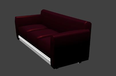 Purple Sofa 3D model_1