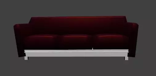 Purple Sofa 3D model_0