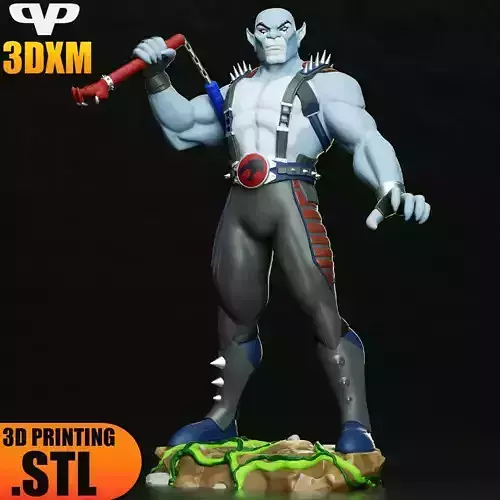 Panthro Thundercats STL for 3D Printing 3DXM ChibiSTL