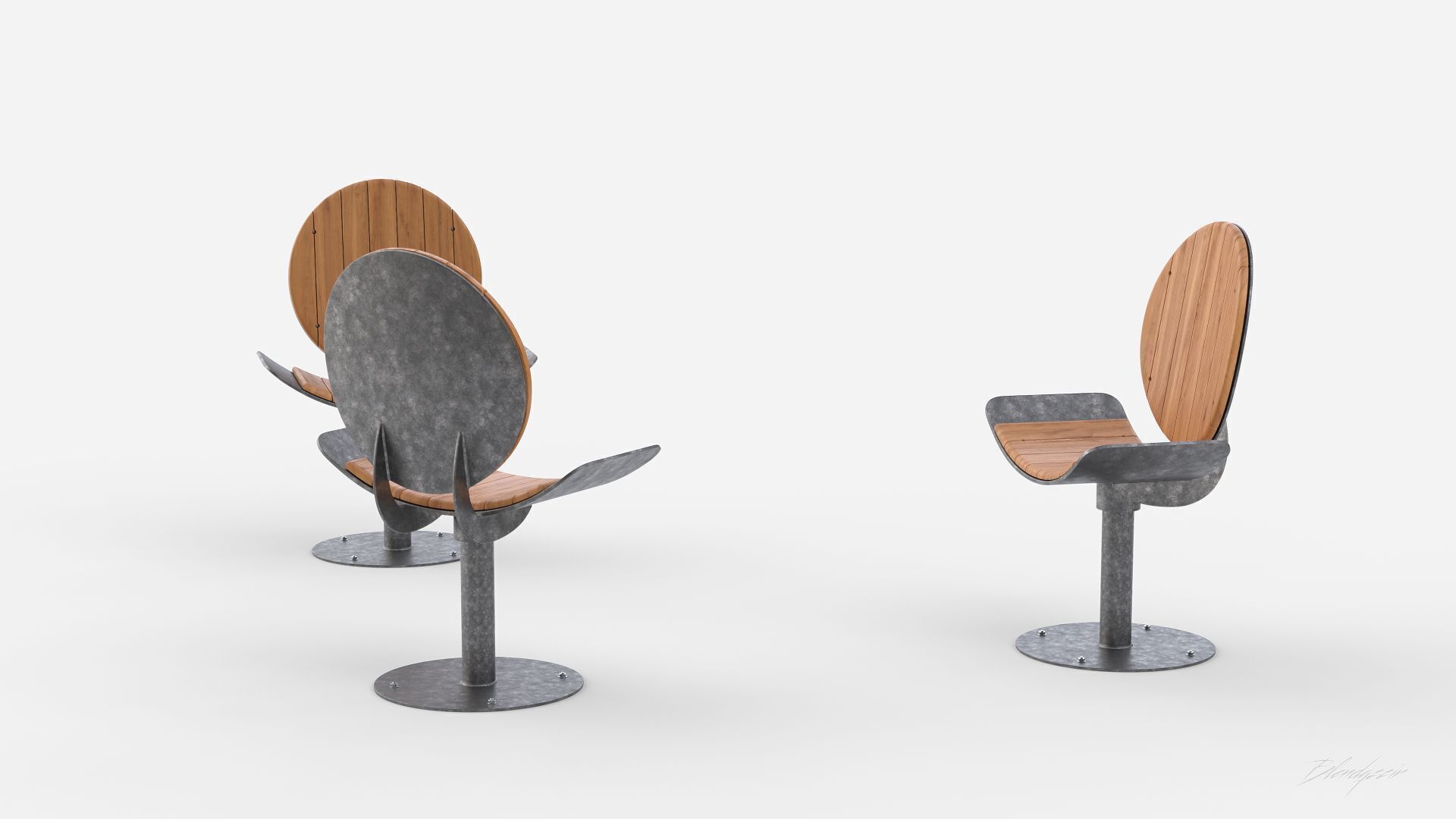 TORD BOONTJE ROTATING SEAT AND COLLECTION 3D model_10