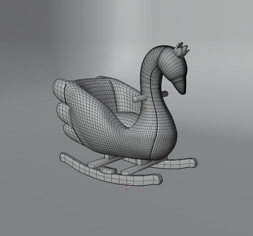Rocking Swan 3D model_1
