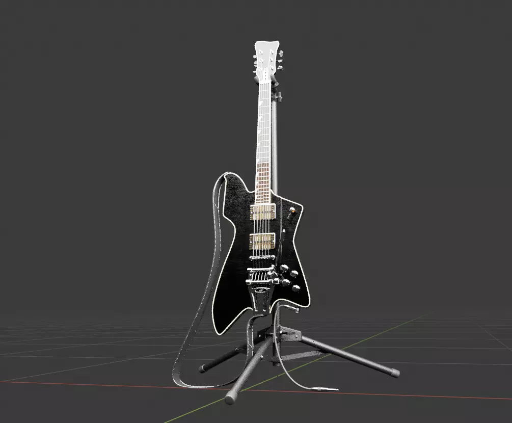 Electrique Guitar  3D model_0