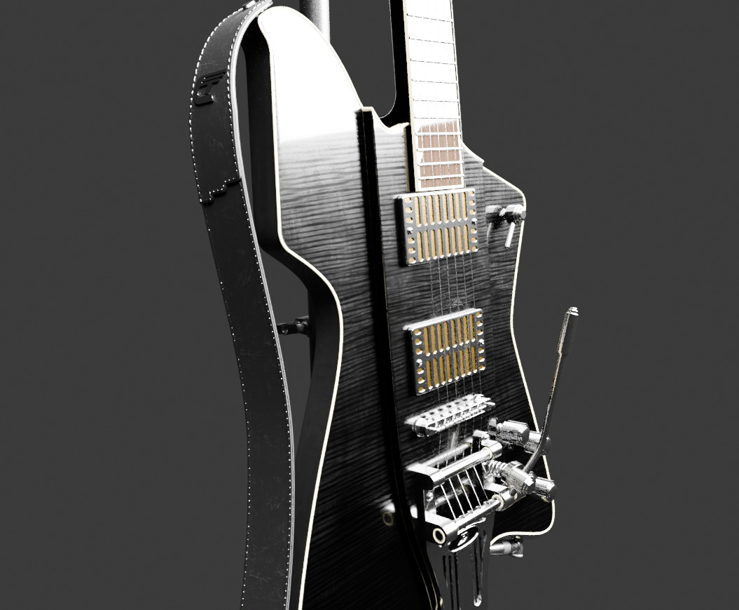 Electrique Guitar  3D model_2