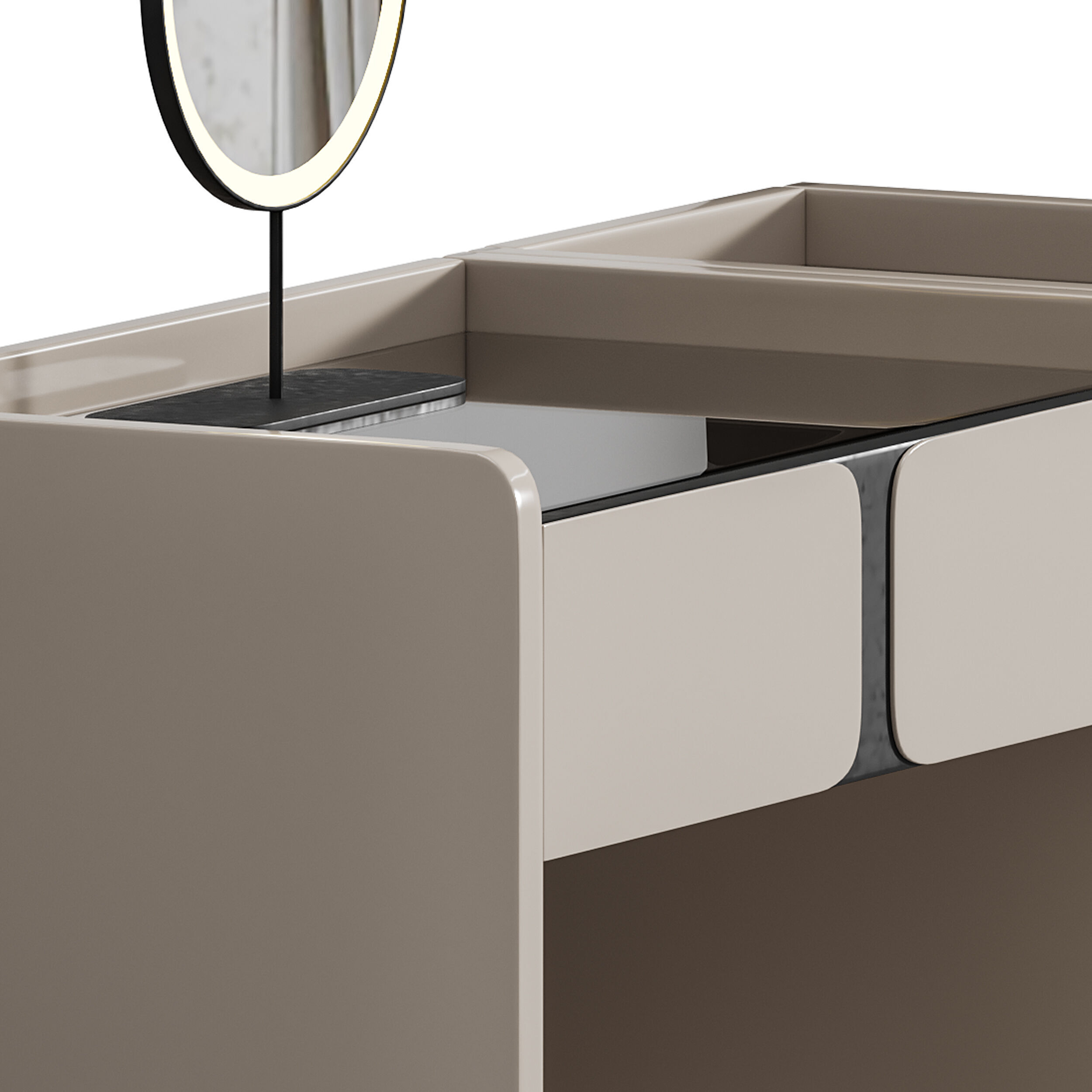 Ensemble de coiffeuse Modern 3D model_11