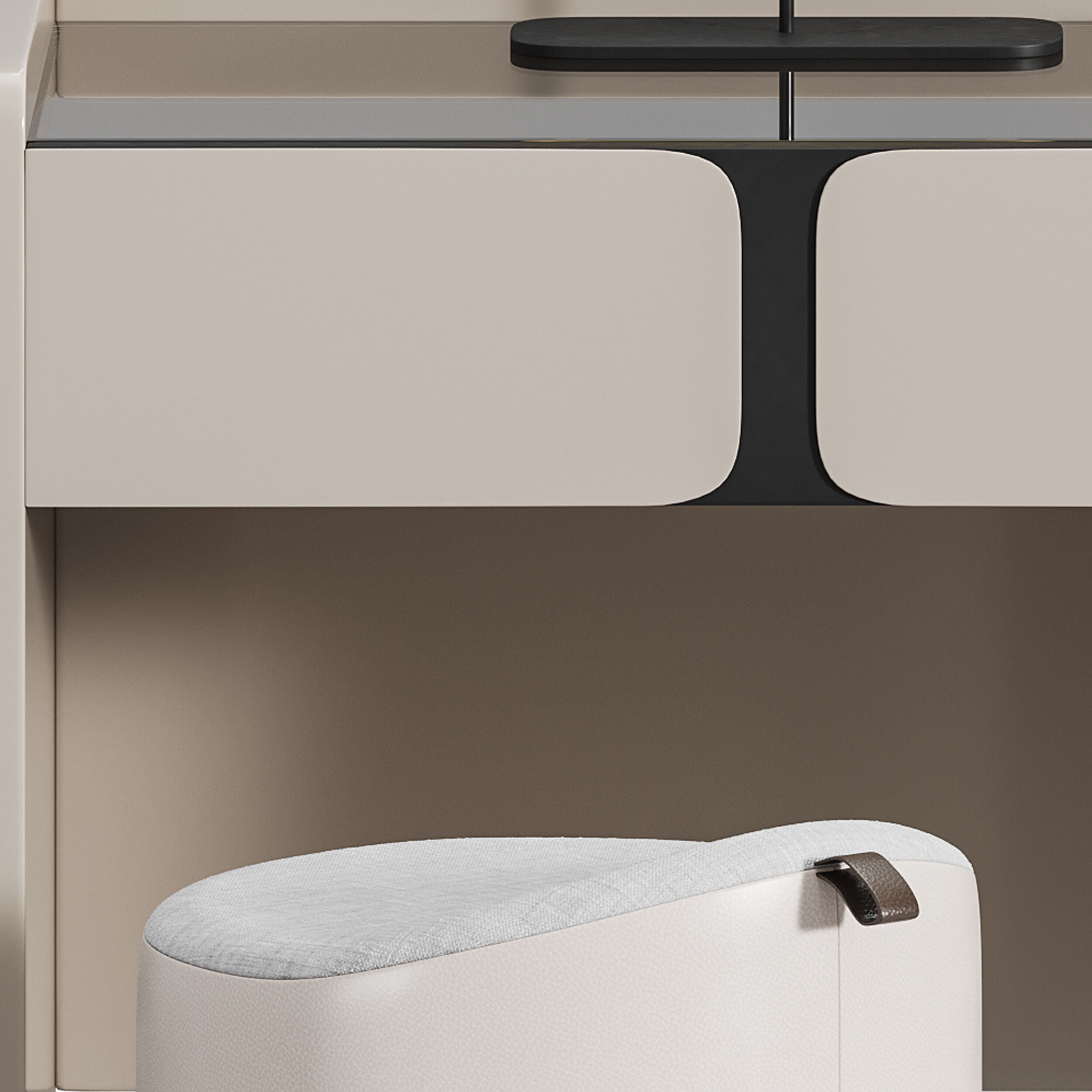 Ensemble de coiffeuse Modern 3D model_12