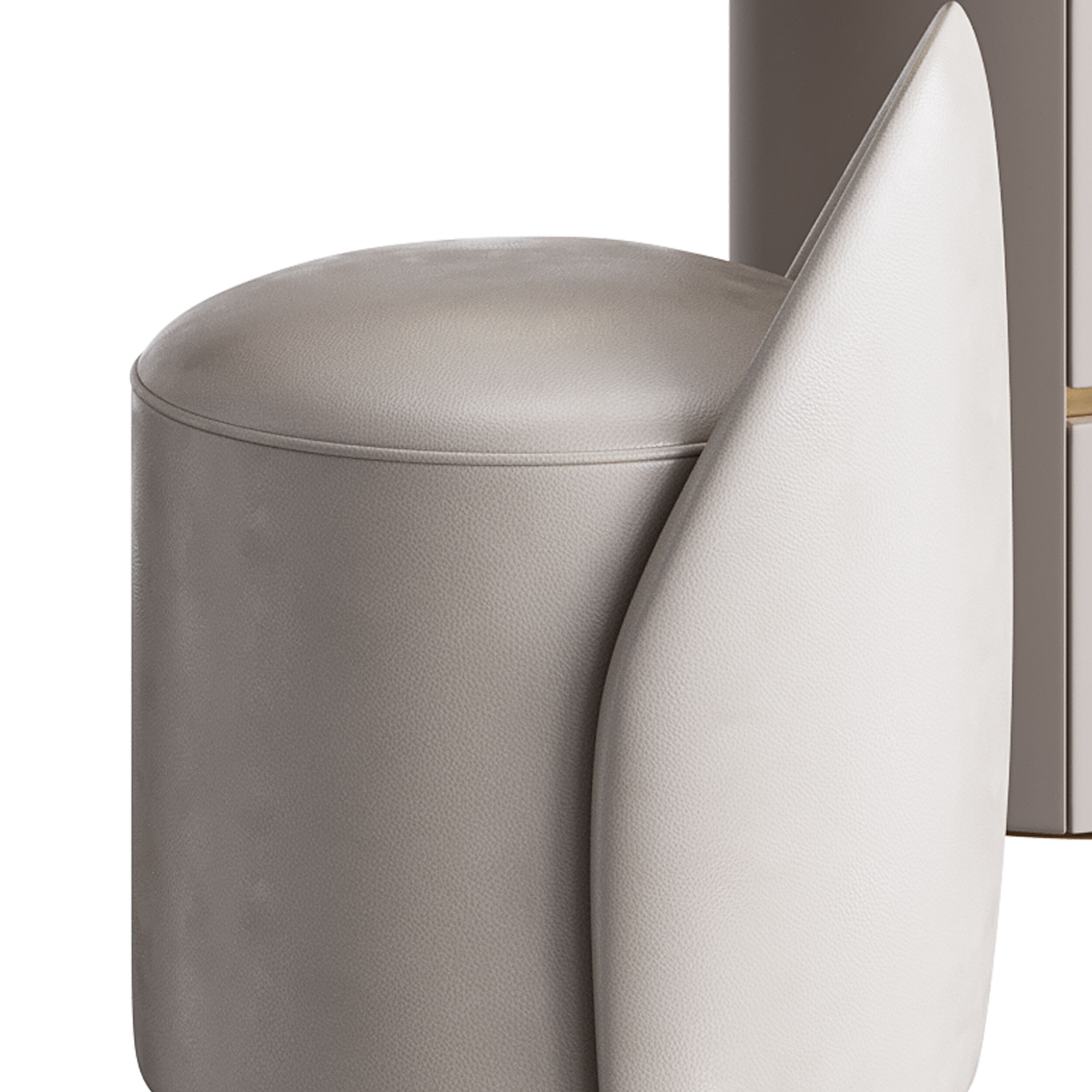 Ensemble de meuble lavabo moderne en bois massif minimaliste 3D model_11