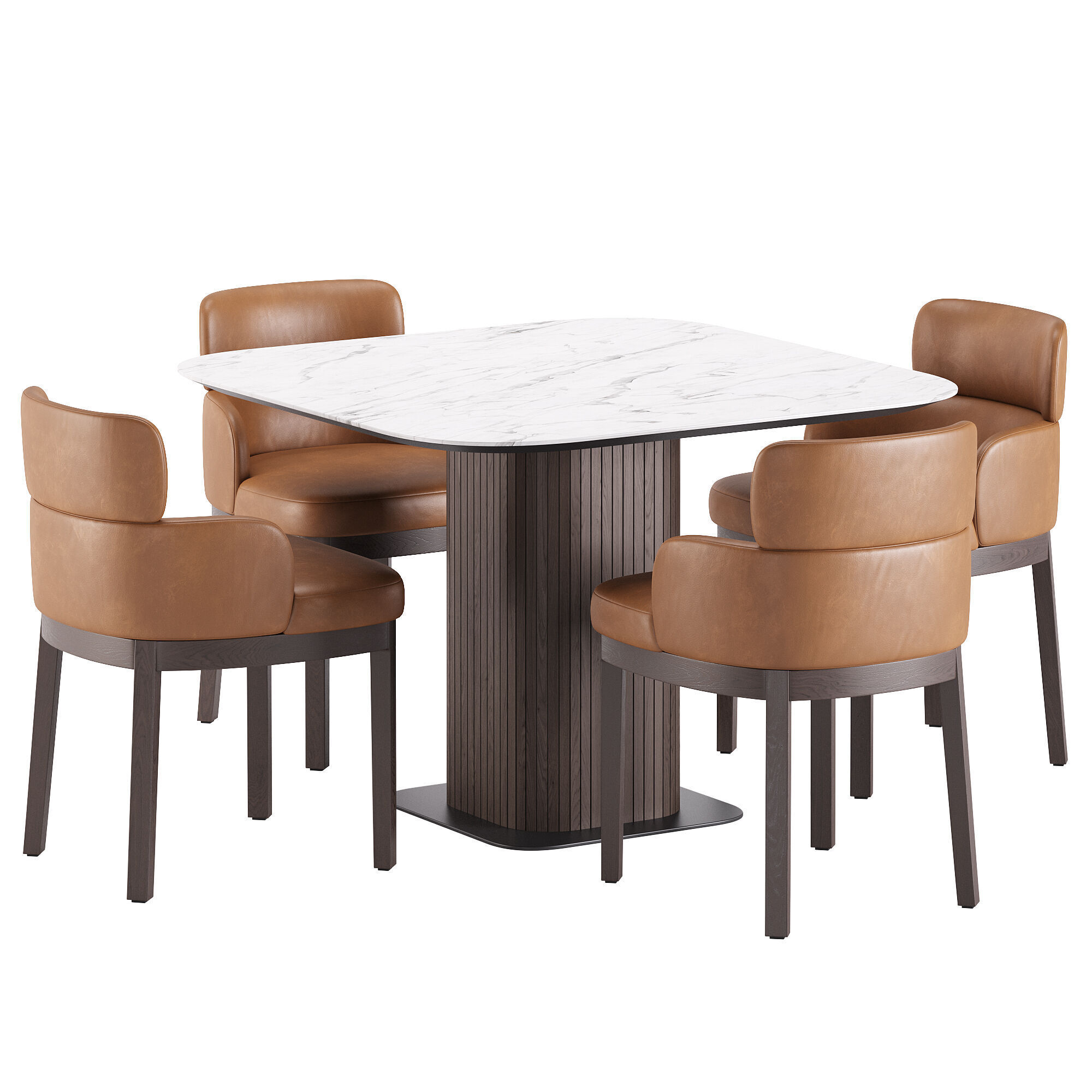 Fulton Chair and Glide Table 3D model_3