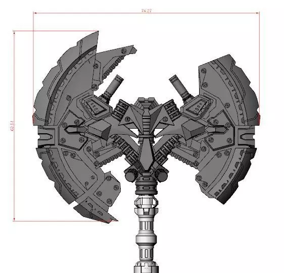 Transformers Battle Axe Large size 3D print model