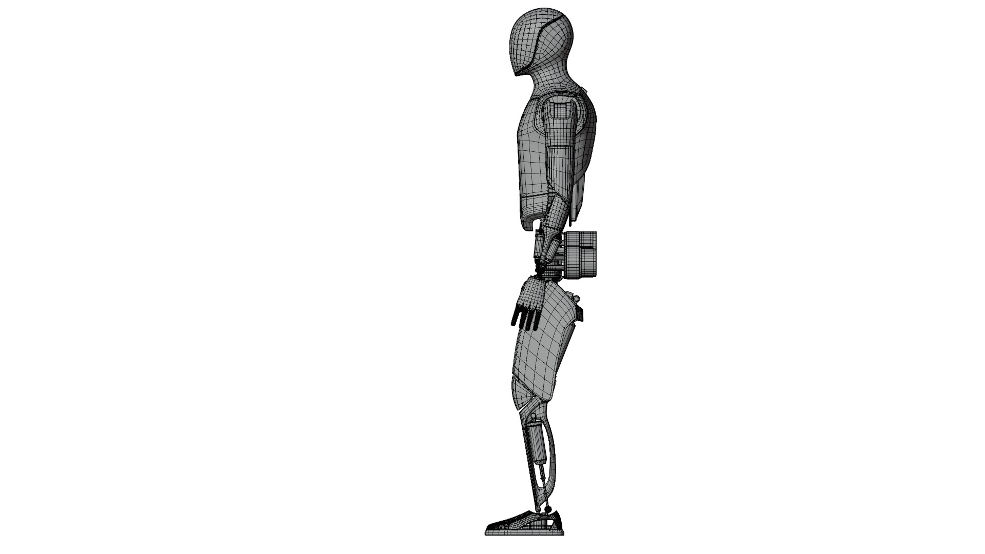 Optimus Gen tesla robot  Advanced Humanoid Robot Fully Rigged Low-poly 3D model_7