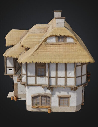 Medieval Inn 3D model 6
