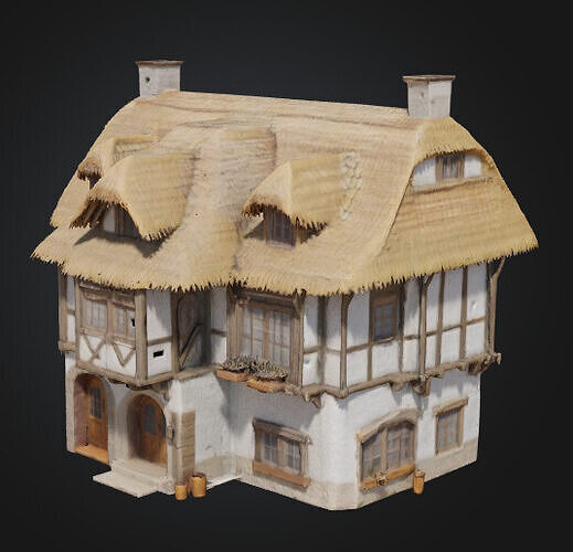 Medieval Inn 3D model 7