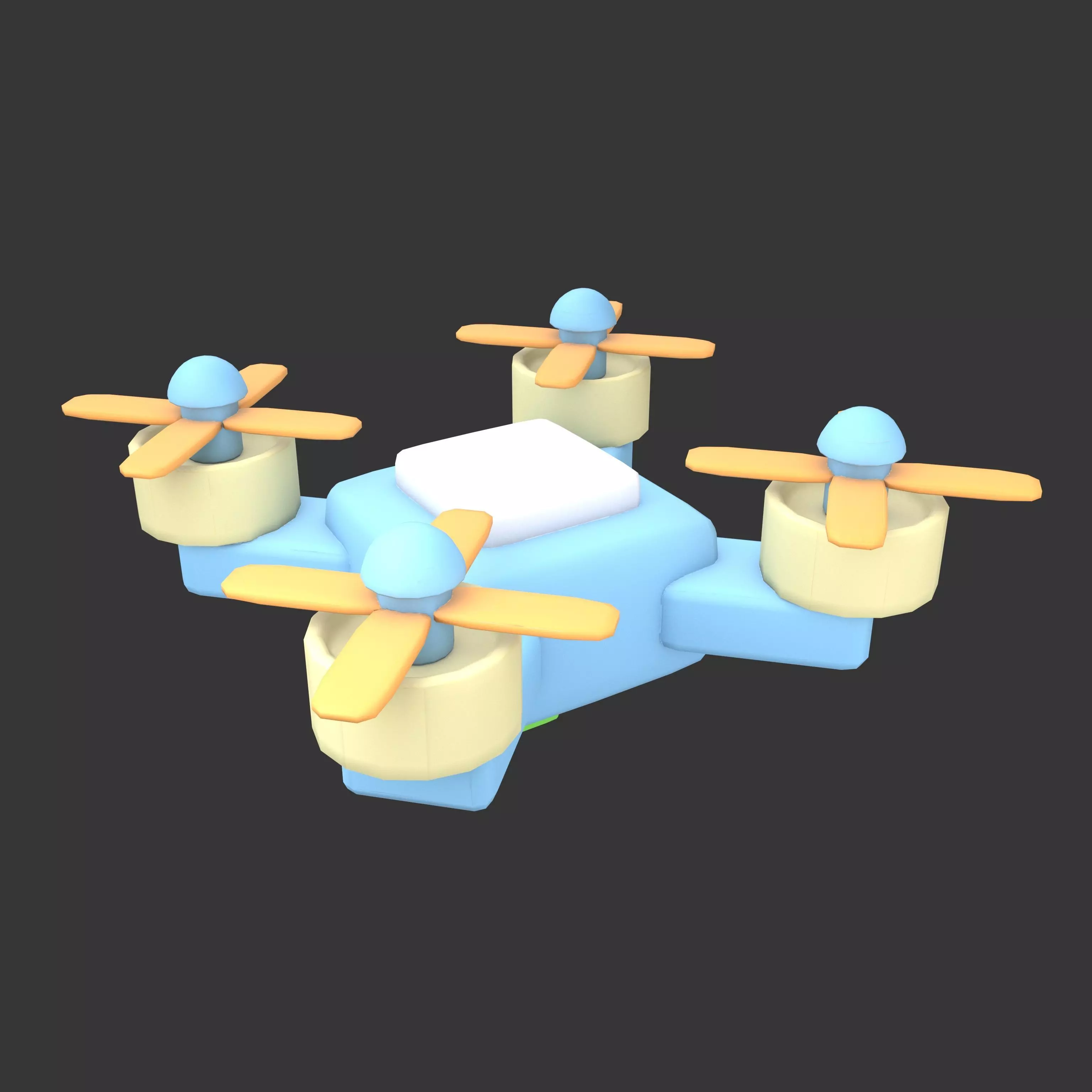 Drones Icon v1 001 Low-poly 3D model_0
