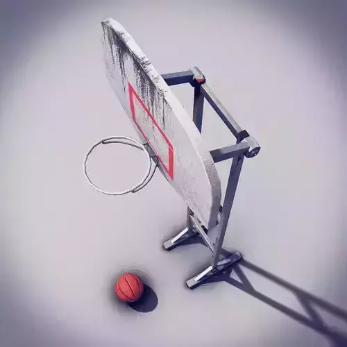 Basketball Post Free low-poly 3D model