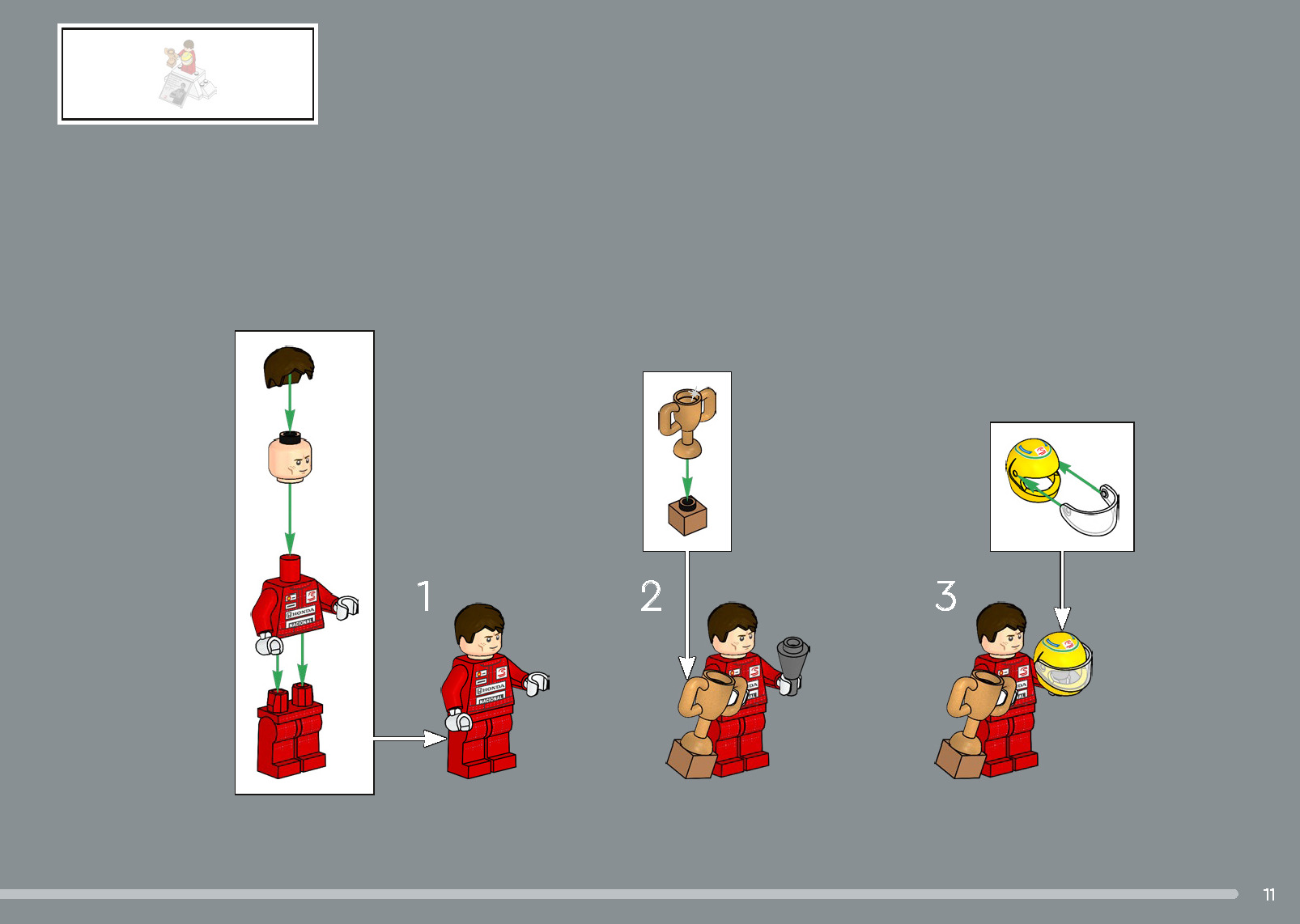 Wikibricks3D - 10330 McLaren MP44 - Ayrton Senna 3D print model_10