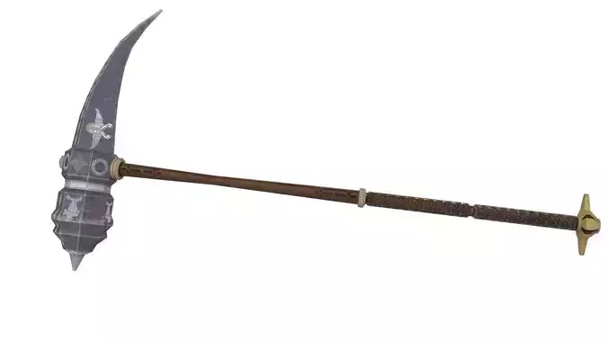 Dwarven Crows-Beak Low-poly 3D model