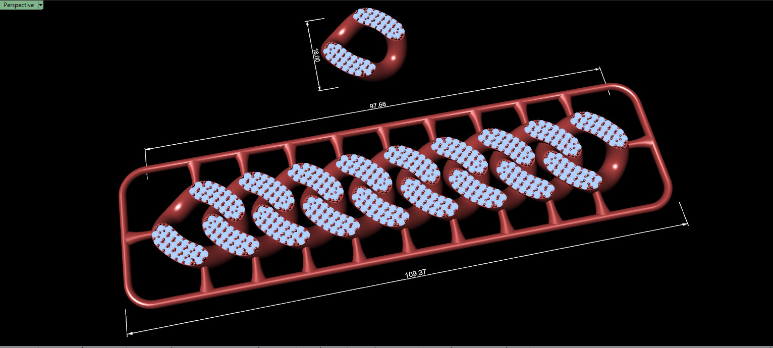 18mm Wide CUBAN Link Chain - SOLID FOR BRACELETS OR NECKLACE 3D print model_10