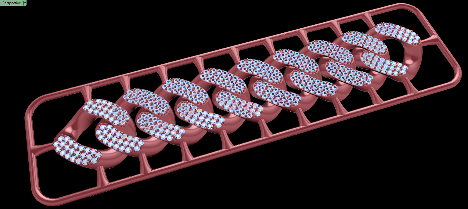 18mm Wide CUBAN Link Chain - SOLID FOR BRACELETS OR NECKLACE 3D print model_17