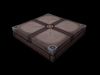 Stylized Ancient Stone Crate - AI Low-poly 3D model_1
