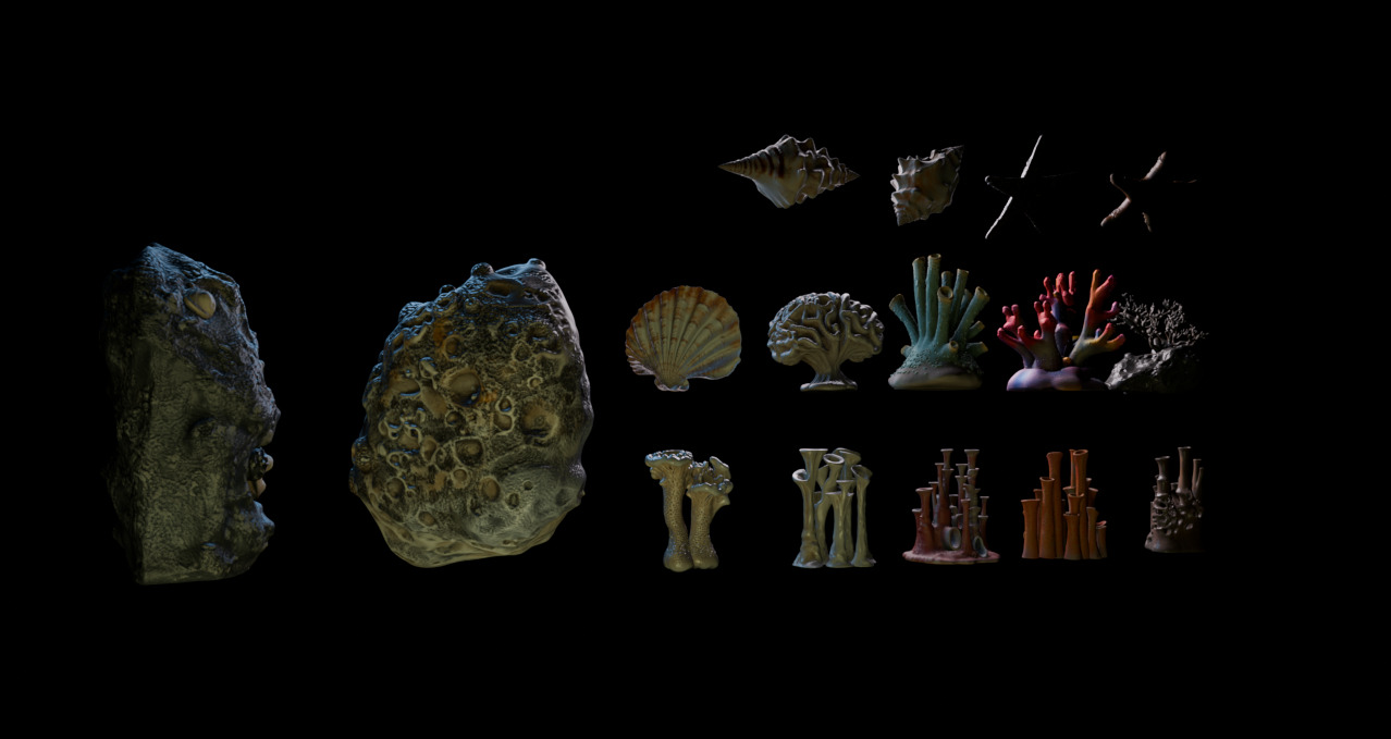 Reef Asset Pack Low-poly 3D model_18