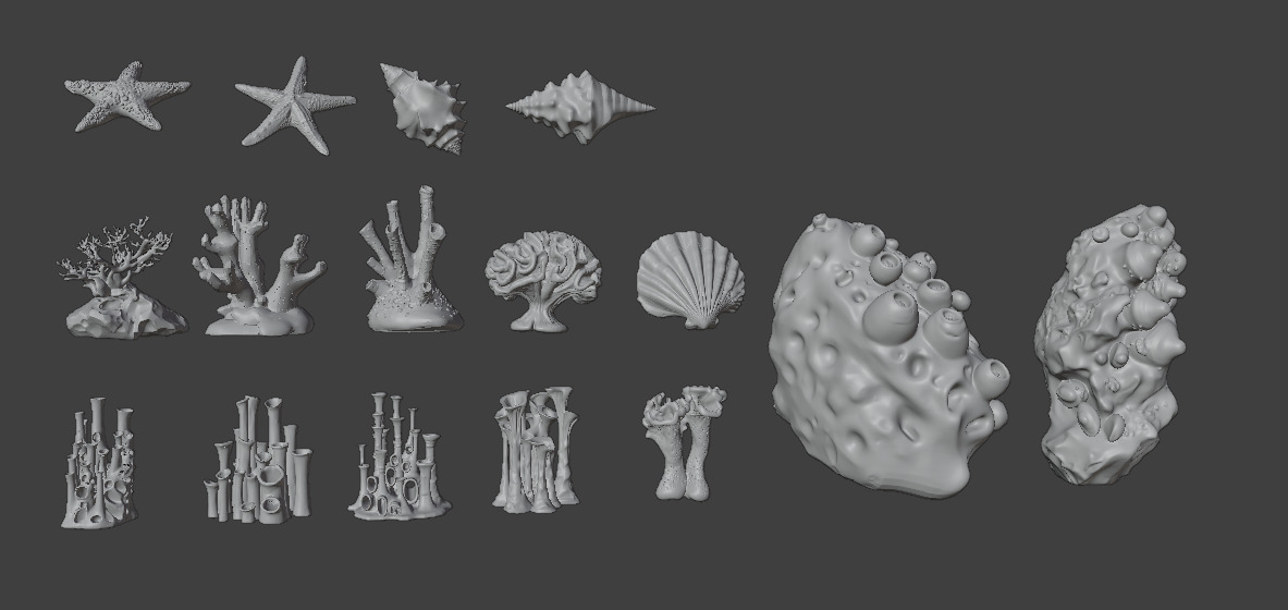 Reef Asset Pack Low-poly 3D model_20