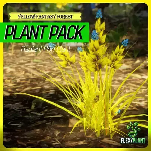 Yellow Fantasy Forest - 6 Radiant Pod Fern Grass Plant
