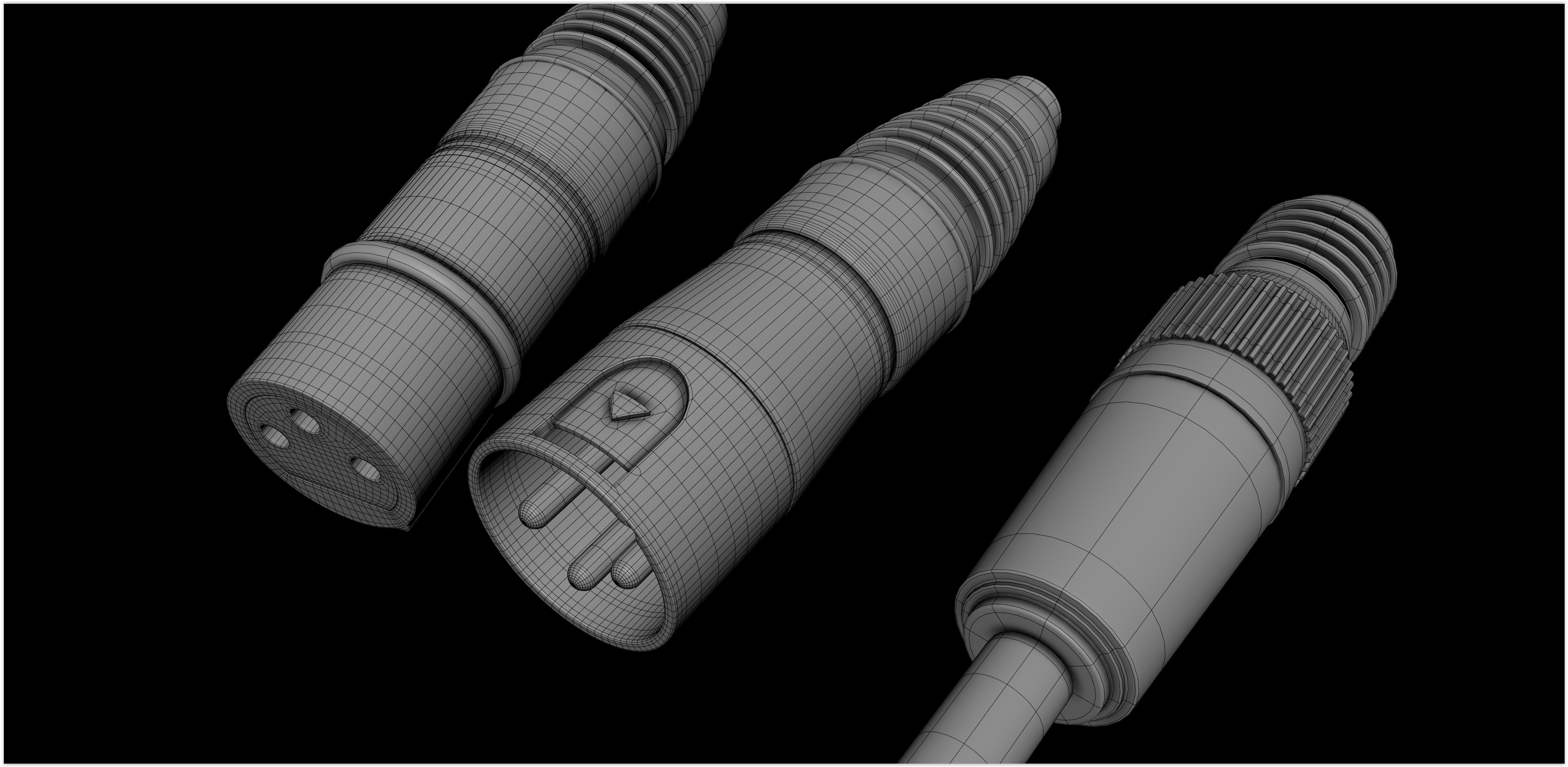 Realistic HQ Shure SM57 Dynamic Microphone plus Accesories 3D model_48