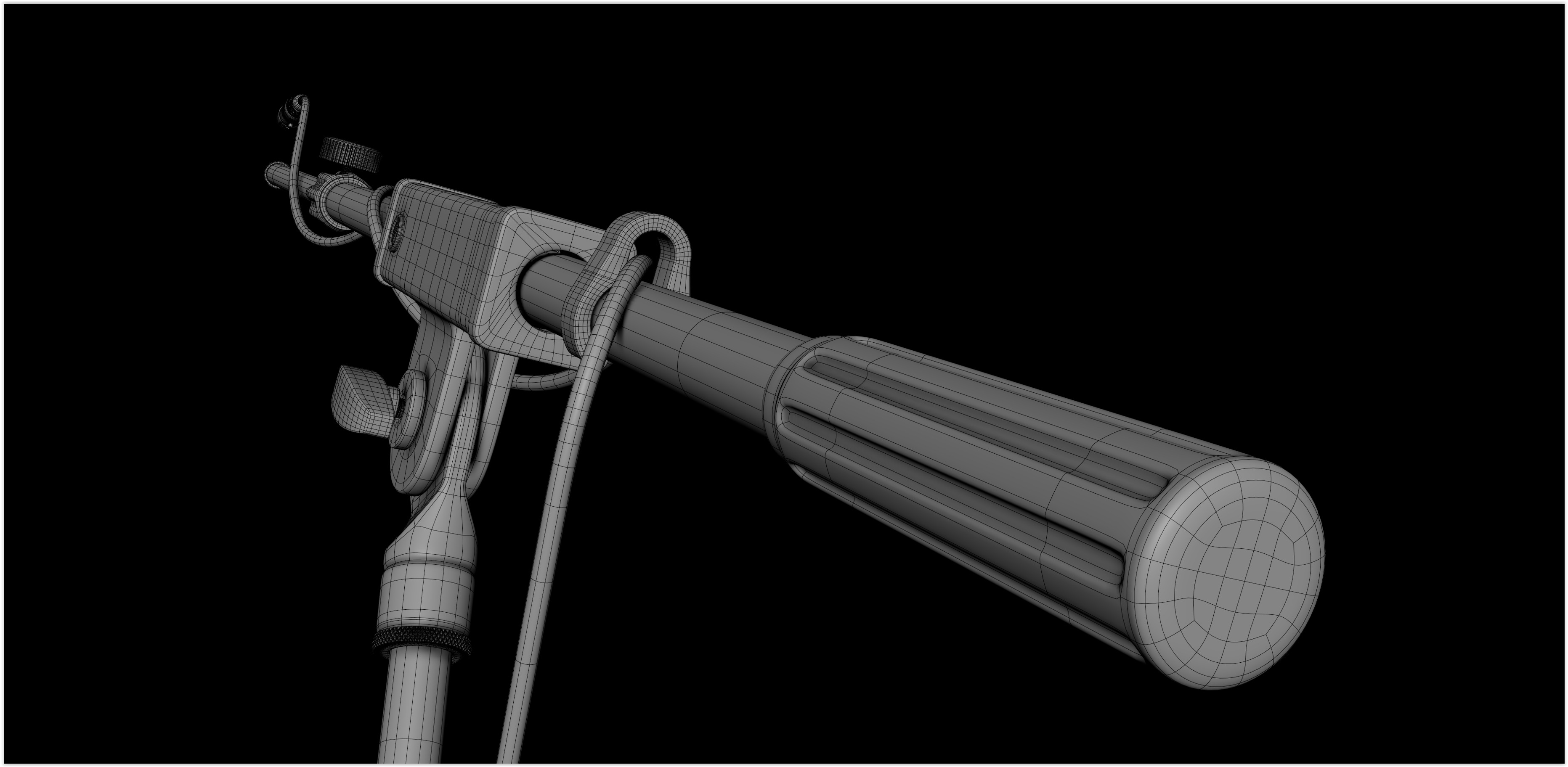 Realistic HQ Shure SM57 Dynamic Microphone plus Accesories 3D model_47