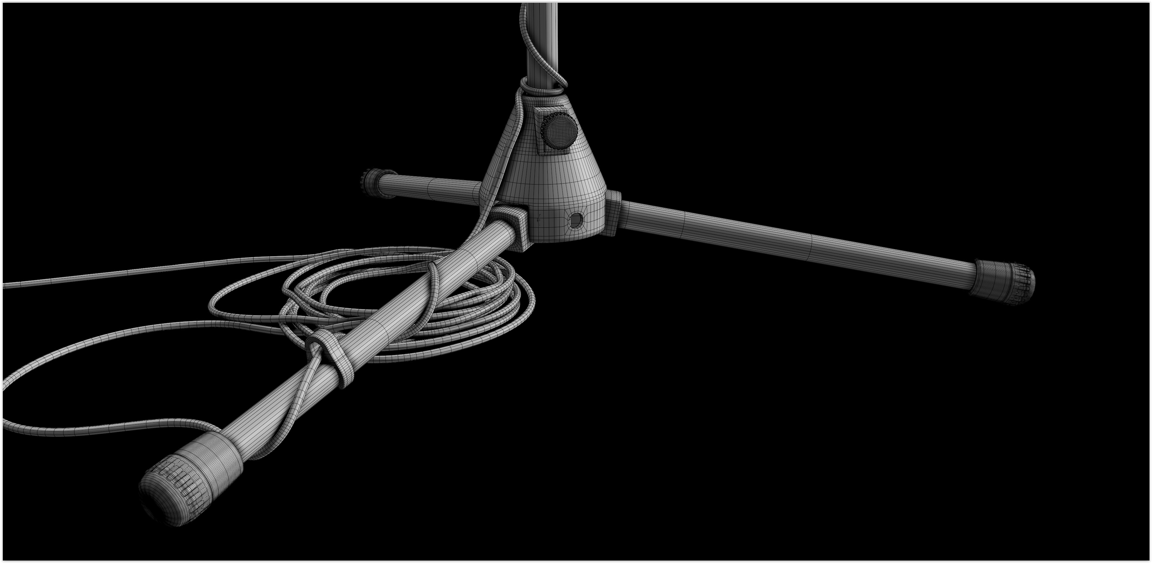 Realistic HQ Shure SM57 Dynamic Microphone plus Accesories 3D model_34