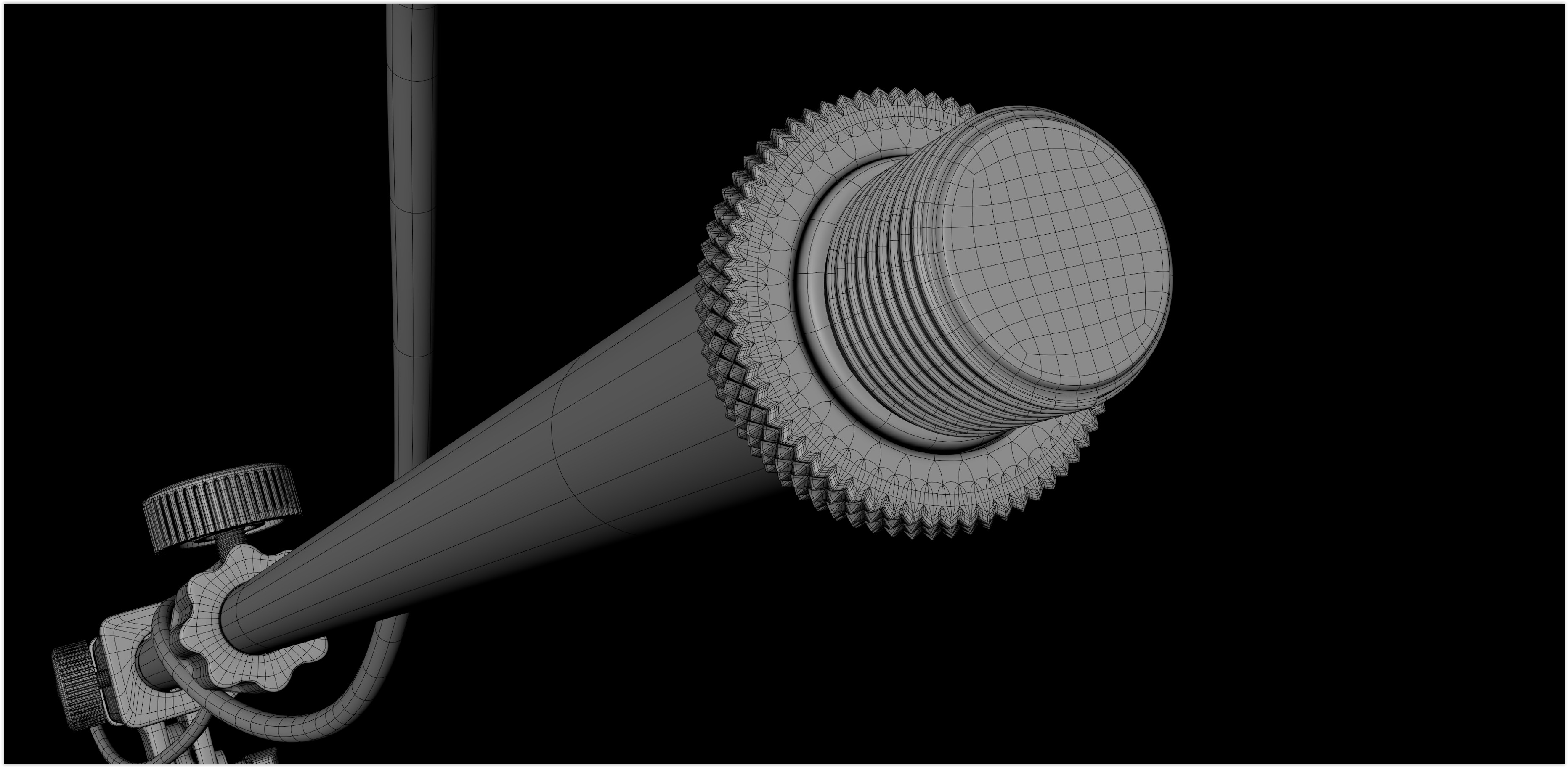 Realistic HQ Shure SM57 Dynamic Microphone plus Accesories 3D model_29
