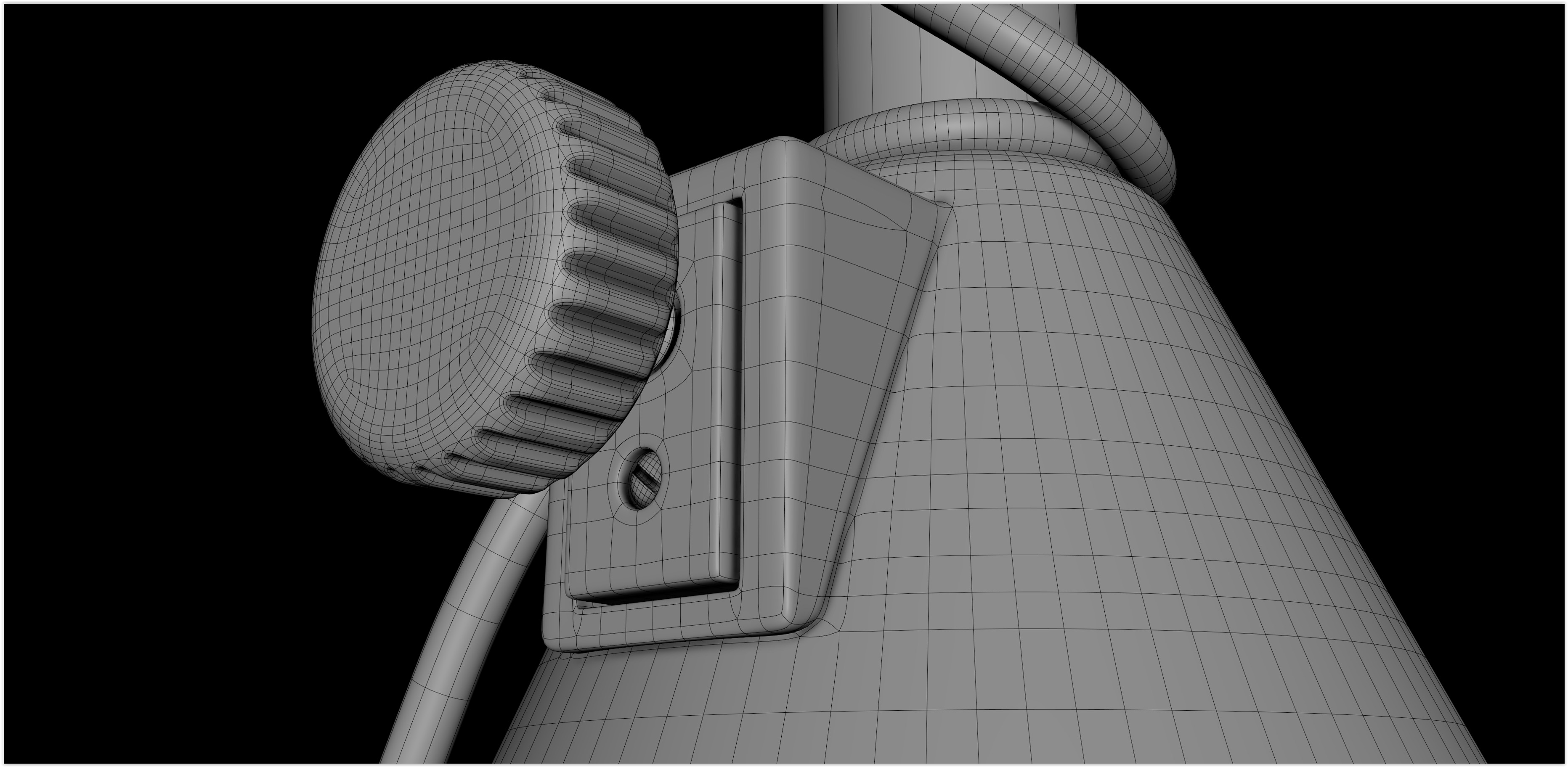 Realistic HQ Shure SM57 Dynamic Microphone plus Accesories 3D model_38