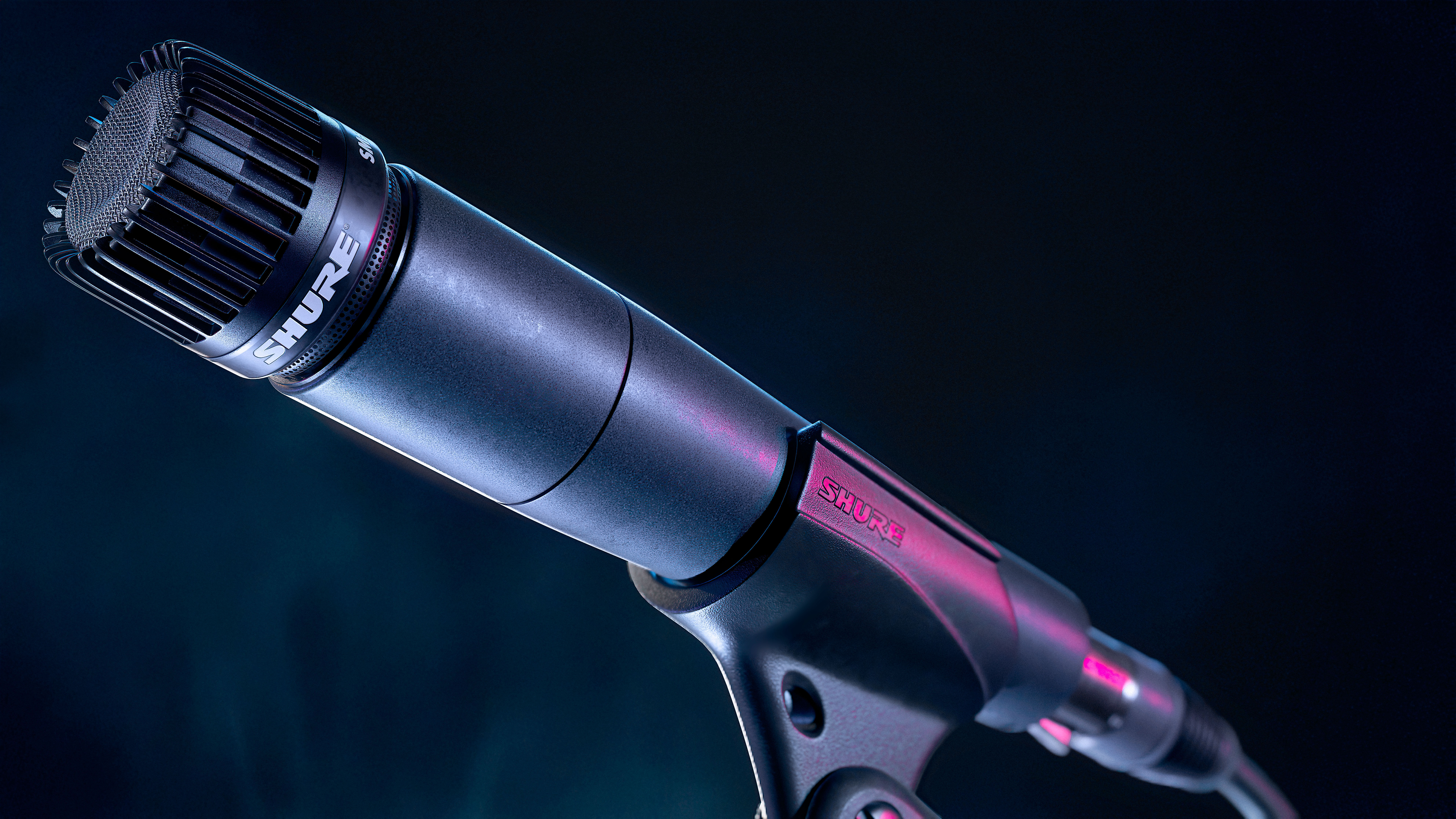 Realistic HQ Shure SM57 Dynamic Microphone plus Accesories 3D model_1