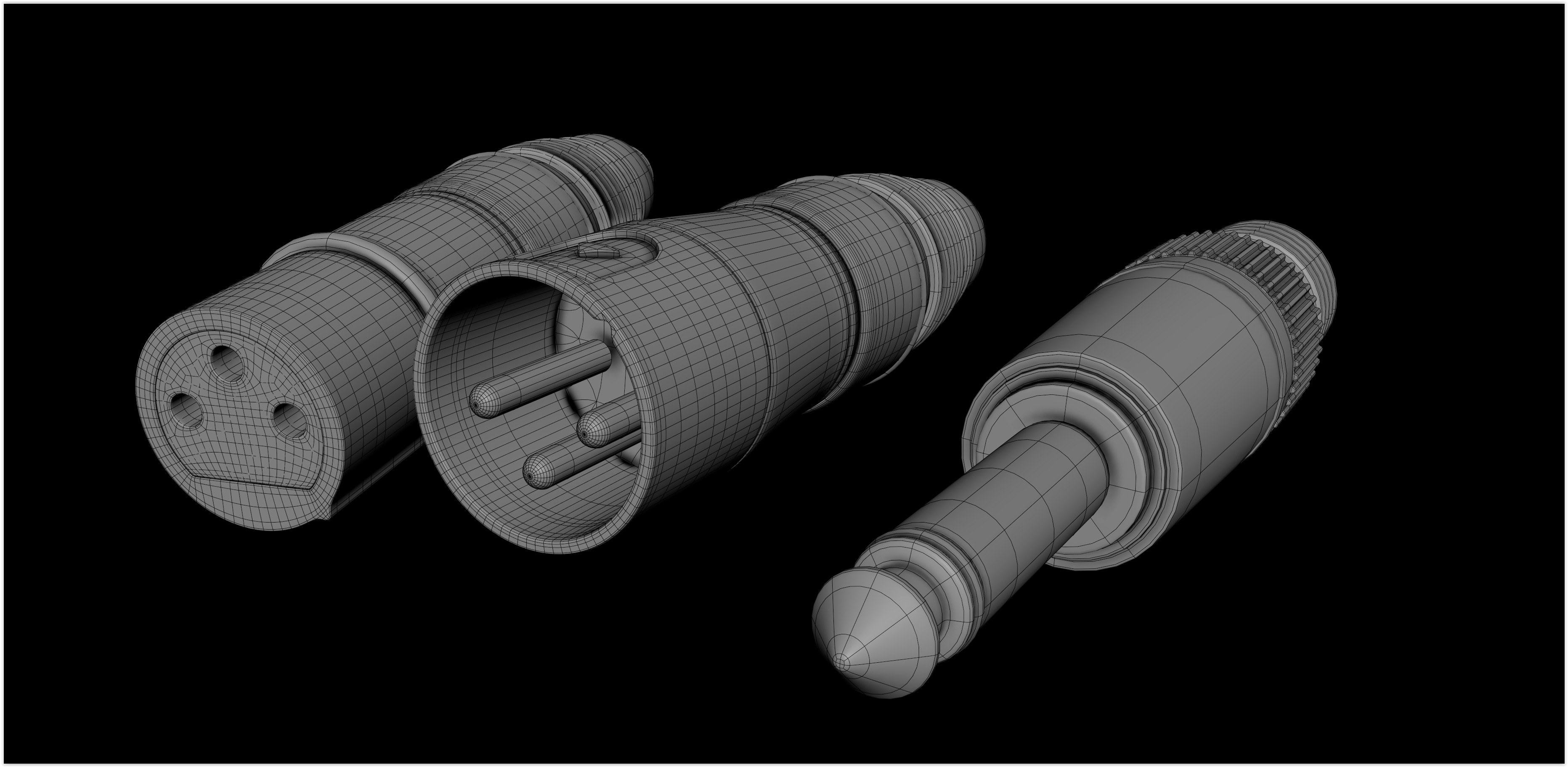 Realistic HQ Shure SM57 Dynamic Microphone plus Accesories 3D model_49