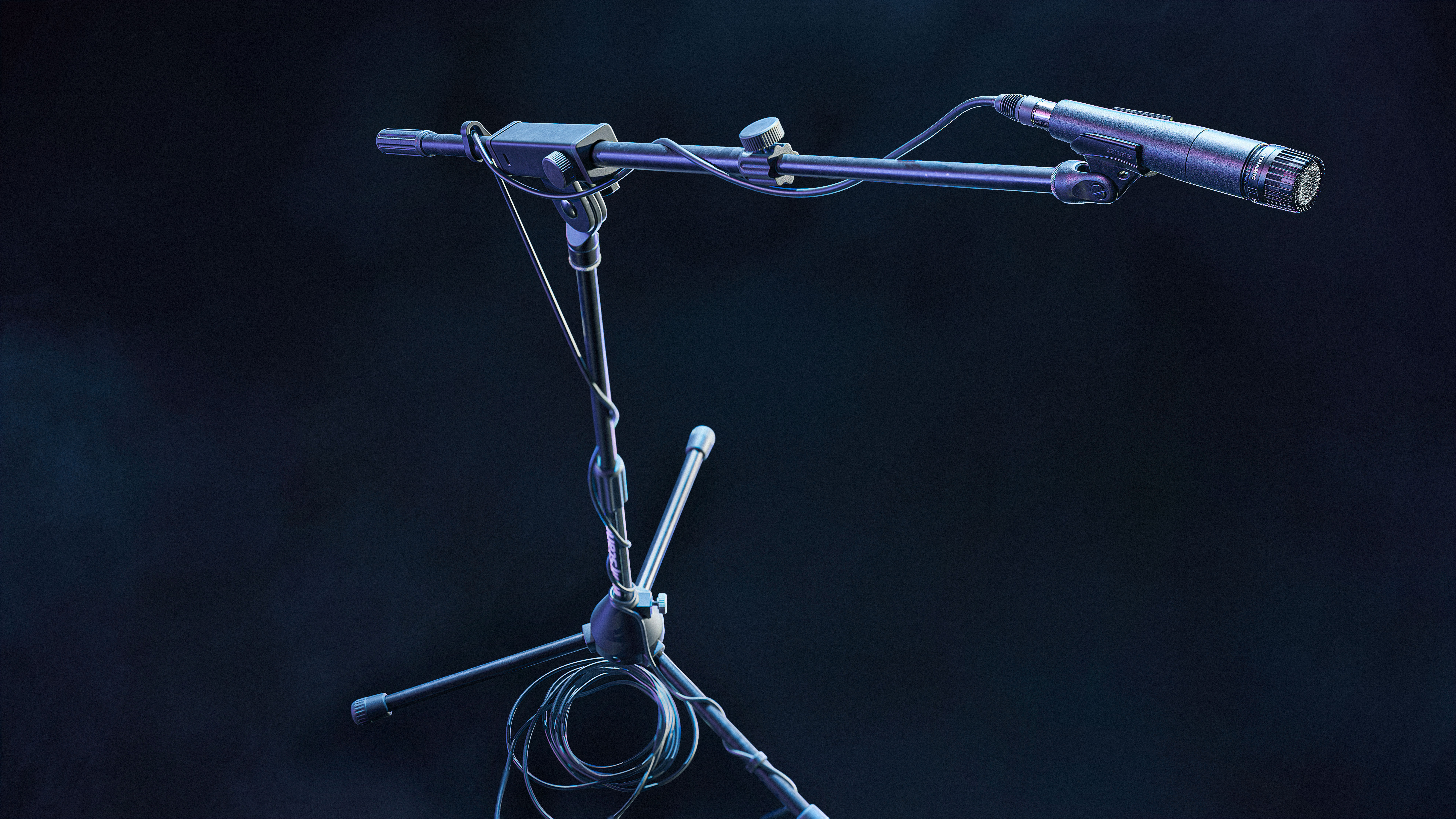 Realistic HQ Shure SM57 Dynamic Microphone plus Accesories 3D model_8