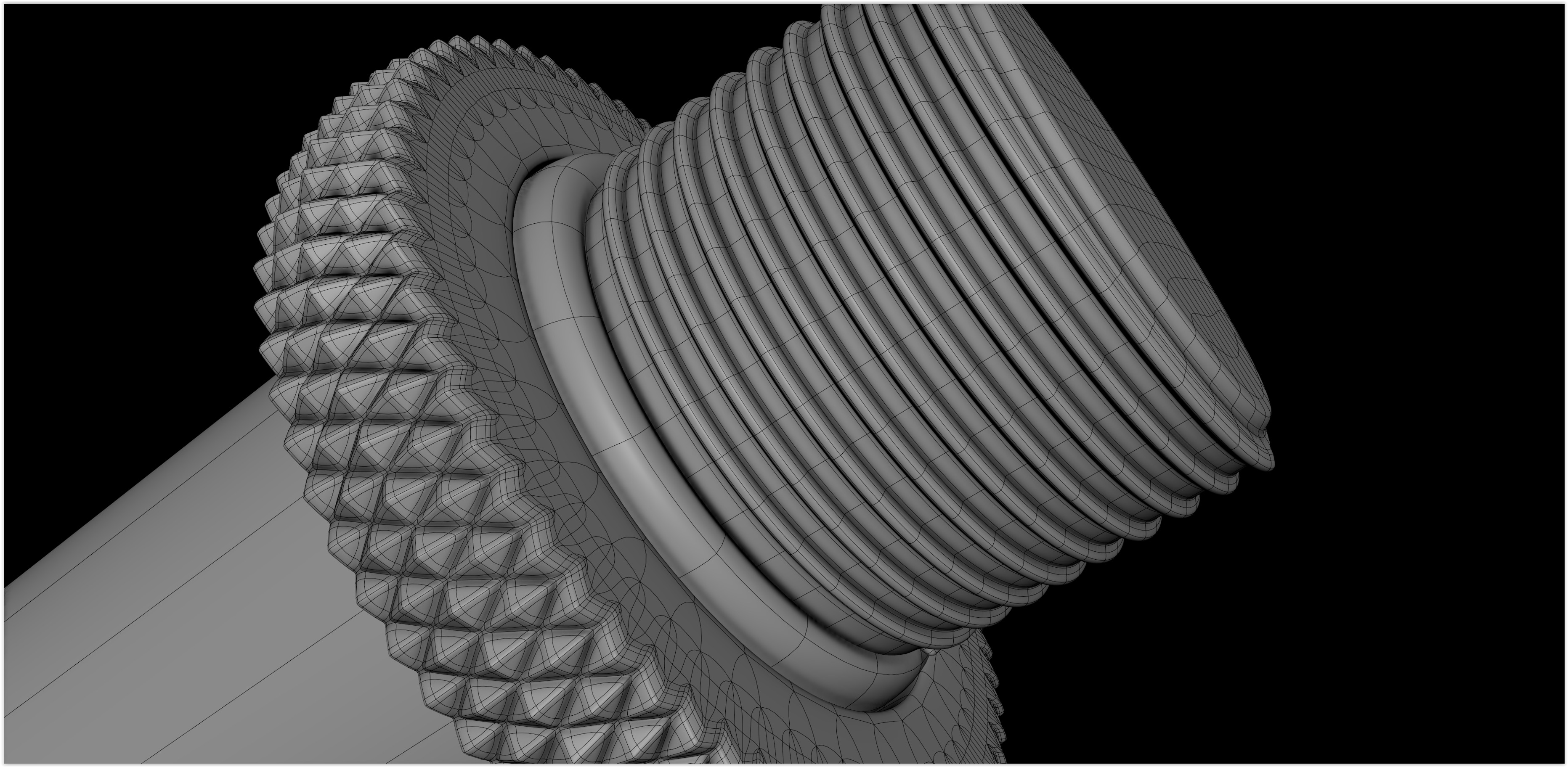 Realistic HQ Shure SM57 Dynamic Microphone plus Accesories 3D model_25