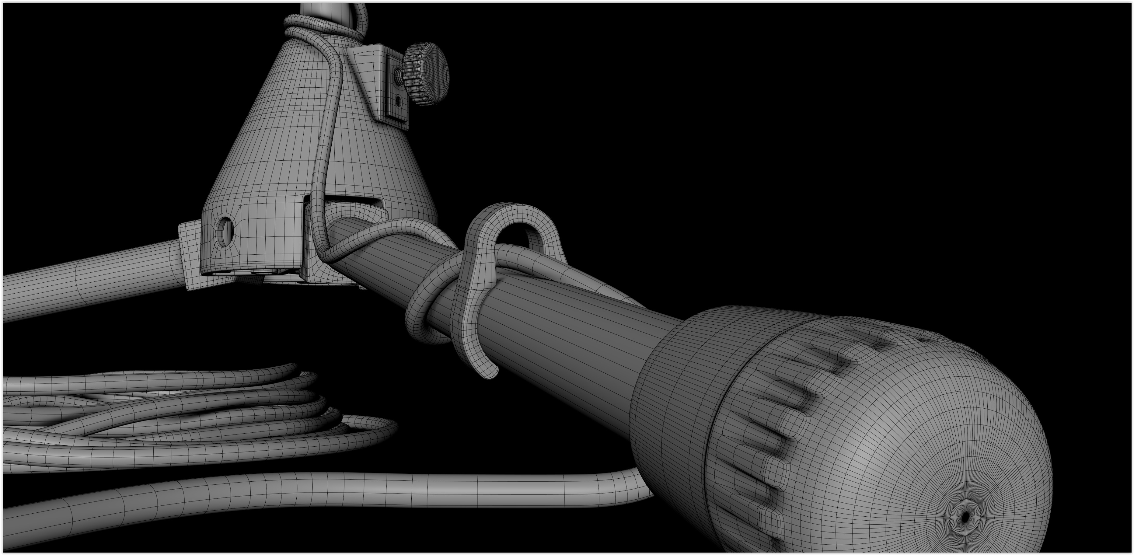 Realistic HQ Shure SM57 Dynamic Microphone plus Accesories 3D model_35