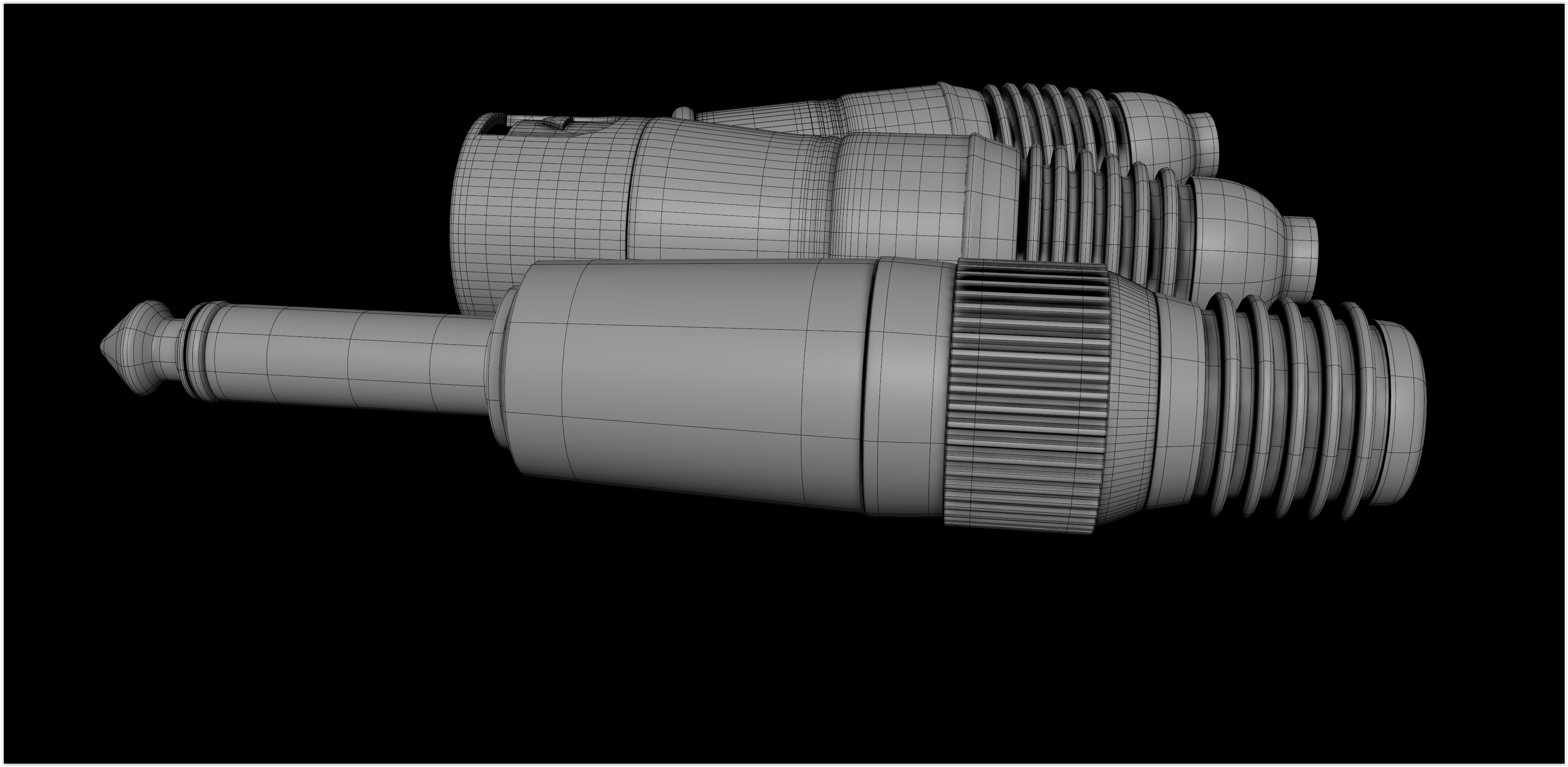 Realistic HQ Shure SM57 Dynamic Microphone plus Accesories 3D model_56
