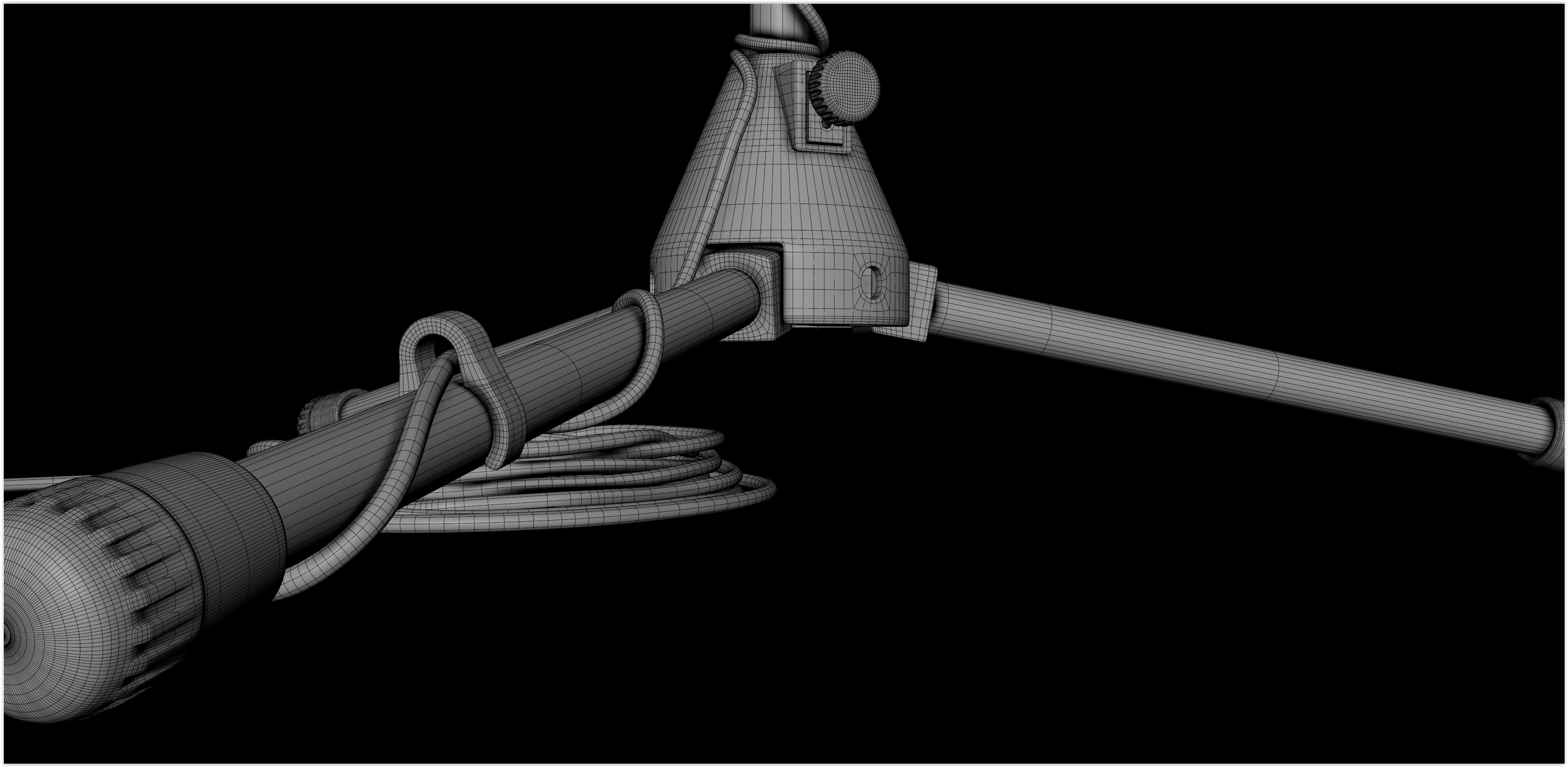 Realistic HQ Shure SM57 Dynamic Microphone plus Accesories 3D model_33