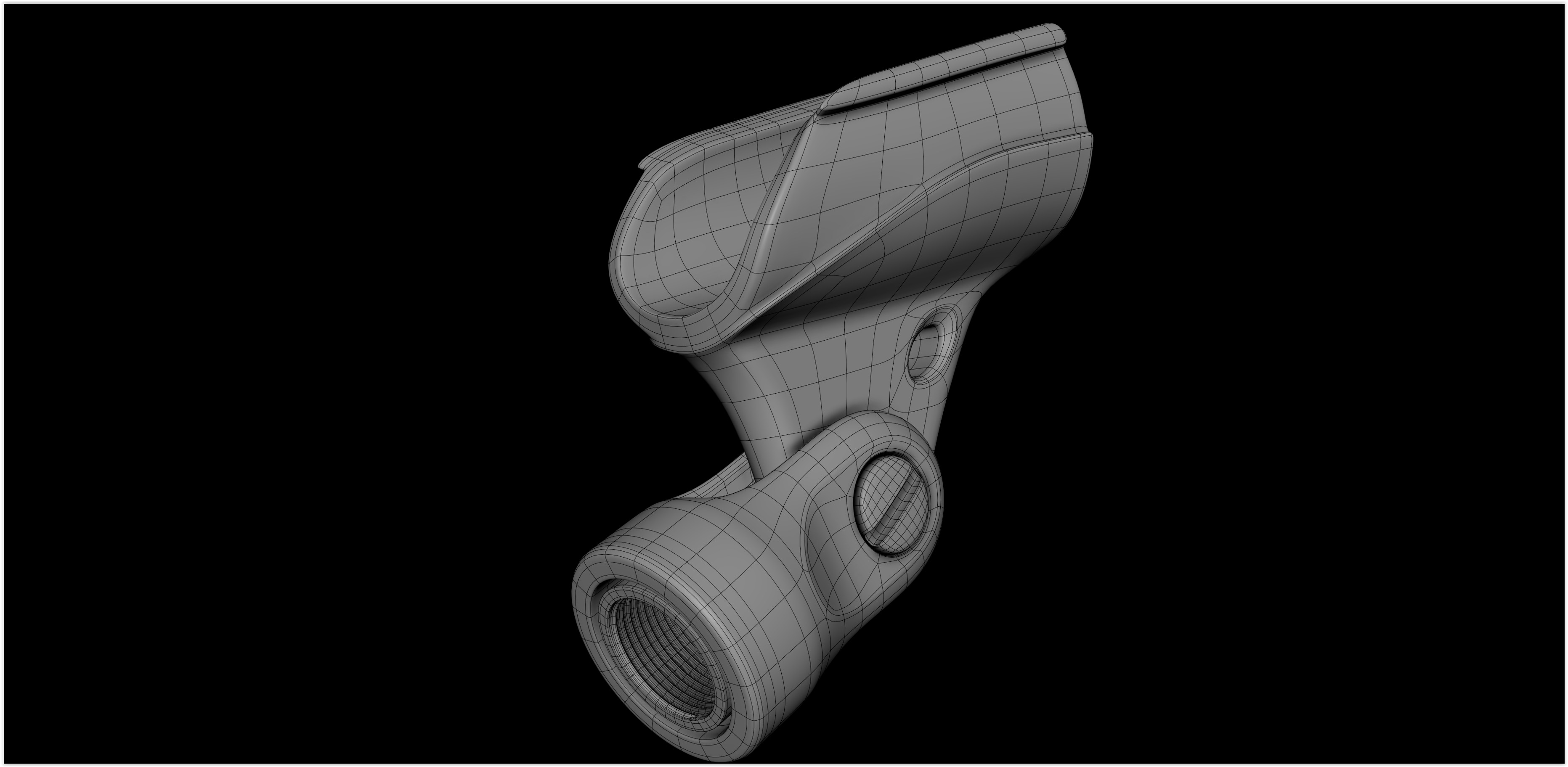 Realistic HQ Shure SM57 Dynamic Microphone plus Accesories 3D model_23