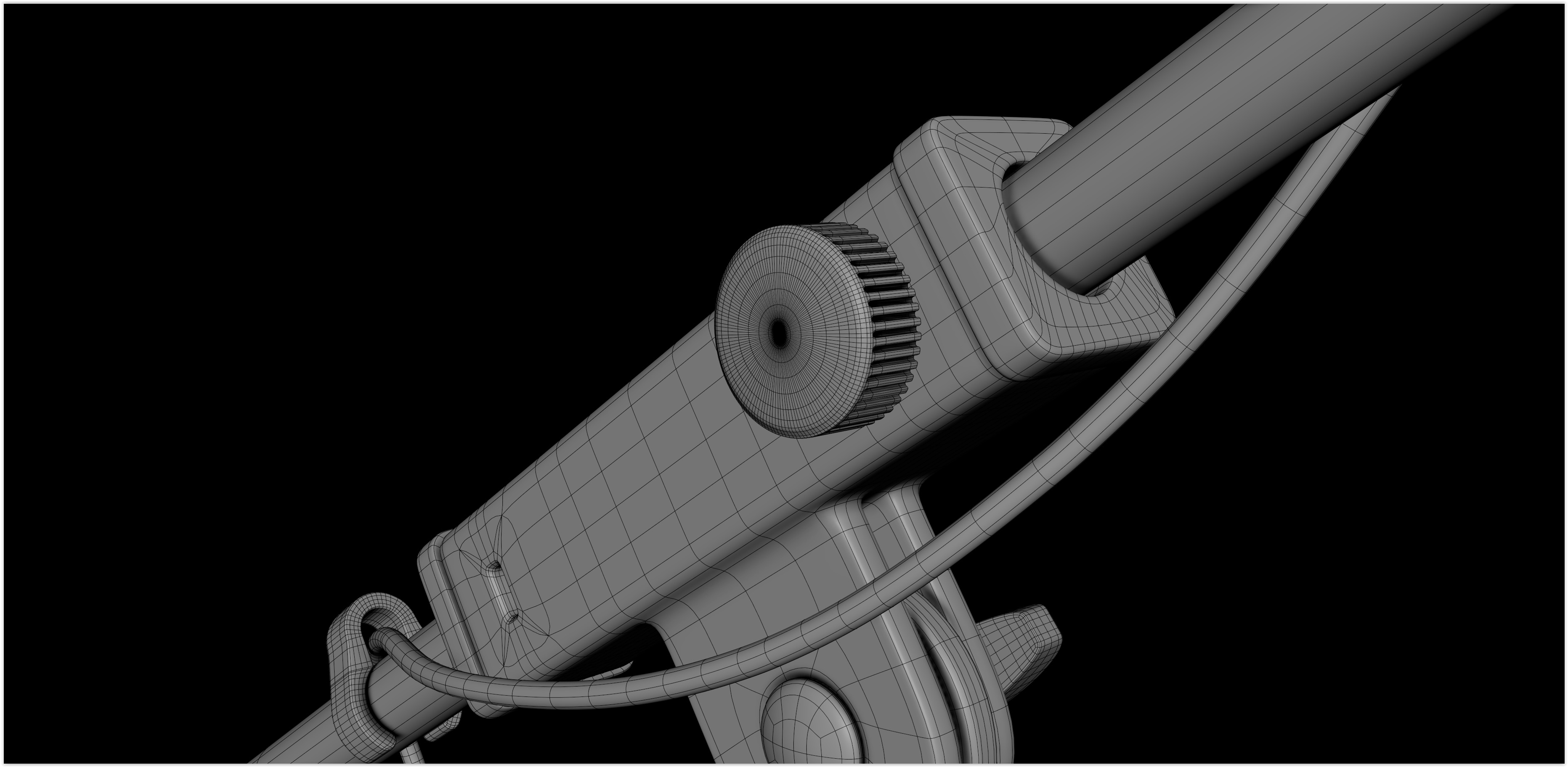 Realistic HQ Shure SM57 Dynamic Microphone plus Accesories 3D model_27