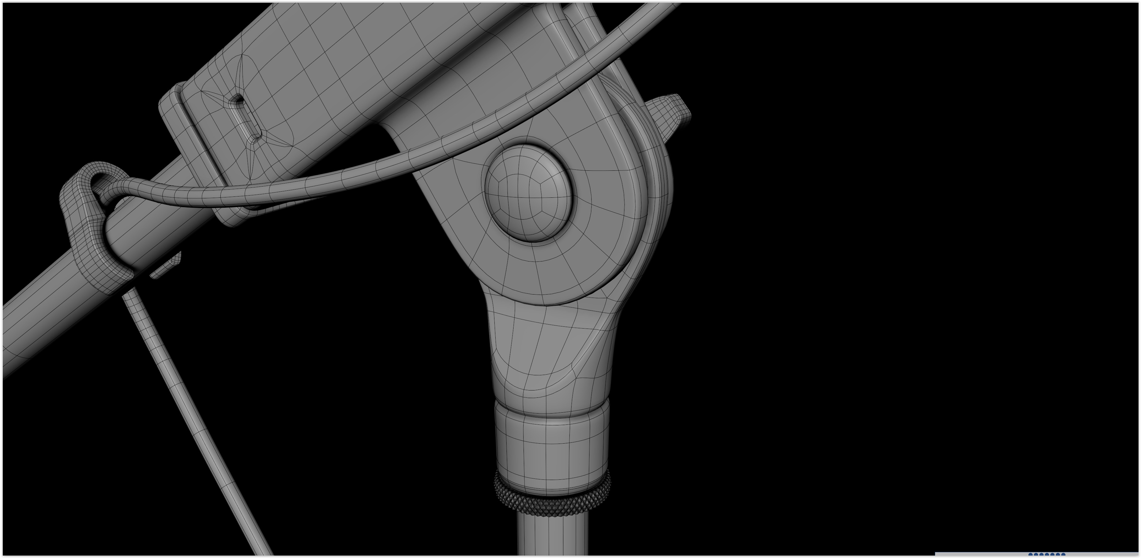 Realistic HQ Shure SM57 Dynamic Microphone plus Accesories 3D model_31